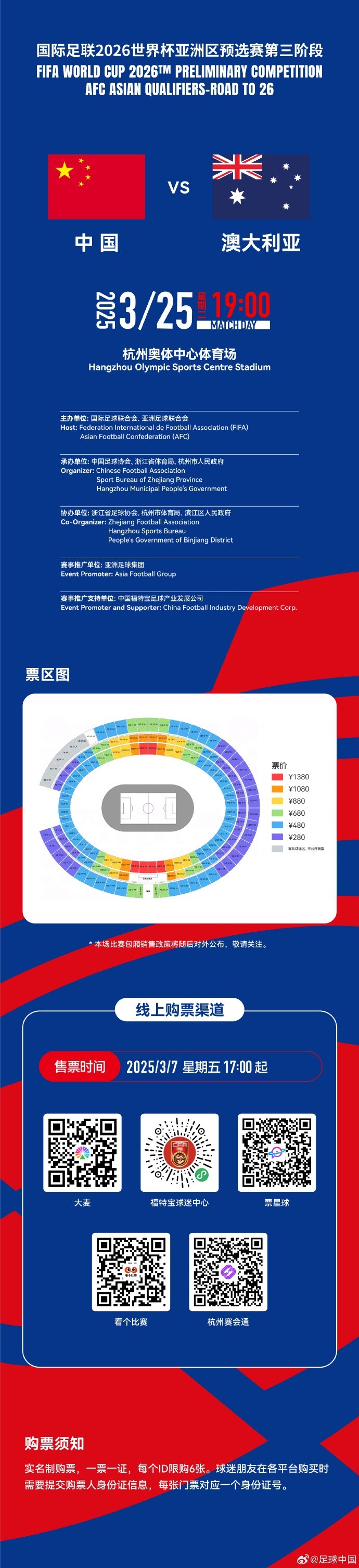  67000張！記者：若國足vs澳大利亞門票售罄，將創(chuàng)造上座人數(shù)紀(jì)錄